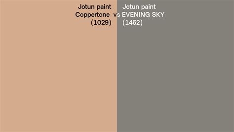 Jotun Paint Coppertone Vs Evening Sky Side By Side Comparison