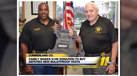 Anonymous Donor Gives 10000 Check For Bulletproof Vests To Cumberland County Sheriffs Office