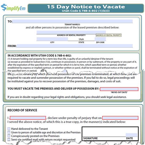 Tenancy matters have always been very important and complicated. Utah Notice to Vacate