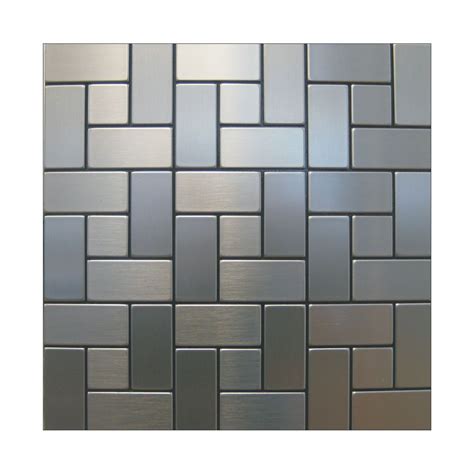 Shop our selection of backsplash, tile in the flooring department at the home depot. Inoxia Speedtiles California Mosaic Self Adhesive Metal ...