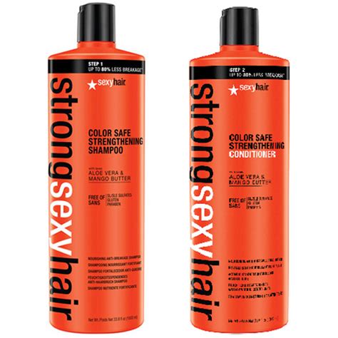 Strong Sexy Hair Color Safe Strengthening Shampoo And Conditioner 338oz Kut N Beauty Salon