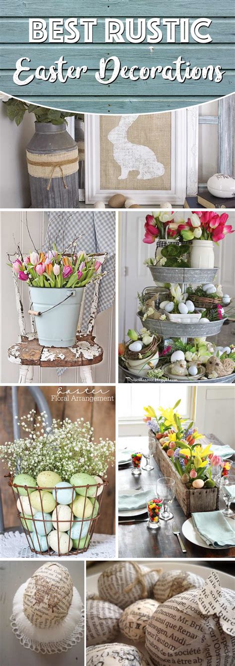 Check out our easter decorations selection for the very best in unique or custom, handmade pieces from our ornaments shops. 20 Rustic Easter Decorations Bringing a Farmhouse Appeal ...