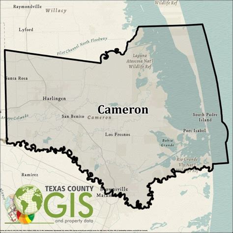 Cameron County TX GIS Shapefile Property Data