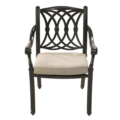 Traditional Patio Armchair with Tan Cushion - Montreal | Stylish chairs ...