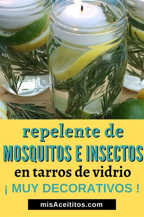 Repelente De Mosquitos Natural Y Otros Insectos En Frascos De Vidrios