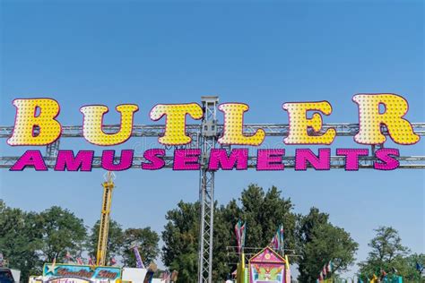 Boise Idaho August 20 2021 Sign For Bulter Amusements At The