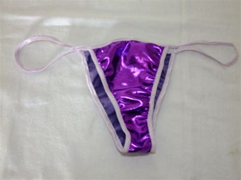 Shiny Spandex Tanga String Panties Mirror Foil Pants Unisex Etsy