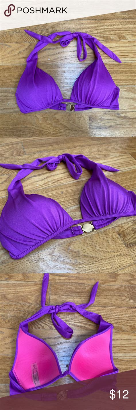 Victorias Secret Purple Push Up Bikini Top Push Up Bikini Bikini