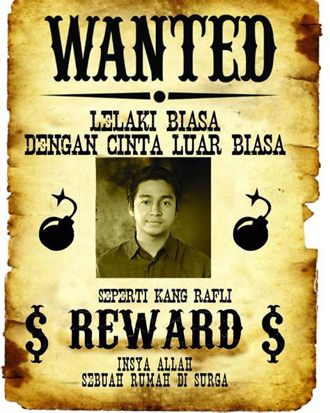 Contoh Gambar Poster Wanted Atau Dicari Contoh Poster Oke