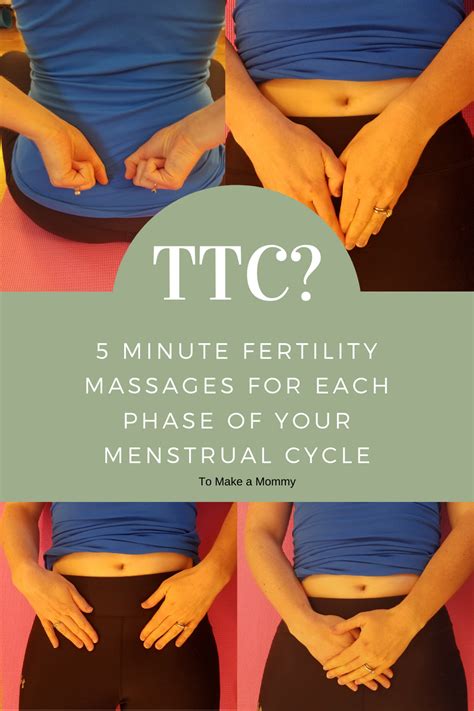 The Simple 5 Minute A Day Fertility Massage That I Did Tailored To Each Phase Of The Menstrual