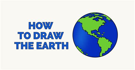How To Draw The Earth Really Easy Drawing Tutorial Drawing Tutorial