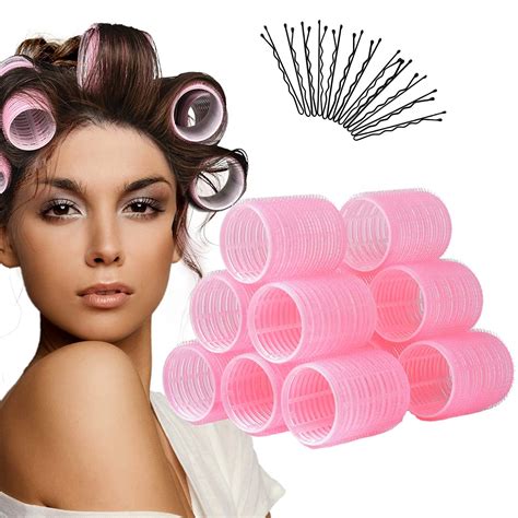 Amazon Com Hair Rollers 12 Pack Self Grip Hair Curlers Rollers For
