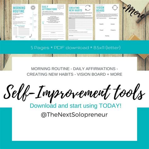 Self-Improvement tools | Self improvement, Secret to ...