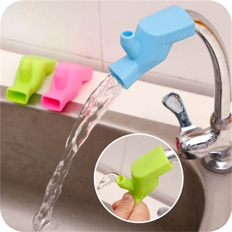 New Silicone Faucet Extender Toddler Help Kids Reach Faucet Child Wash