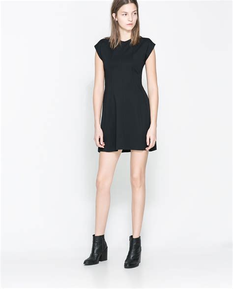Zara New Collection Cotton Dress Zara Dresses Little Black Dress Zara Black Dress