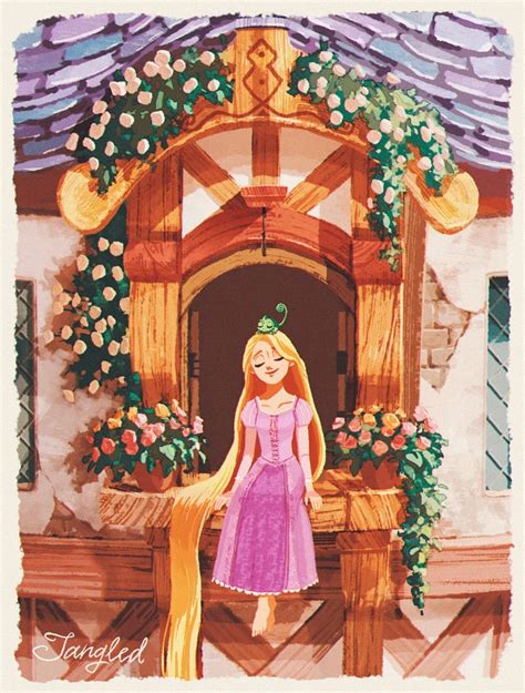 Rapunzel And Pascal Tangled Drawn By Kurobe Kurobe Danbooru