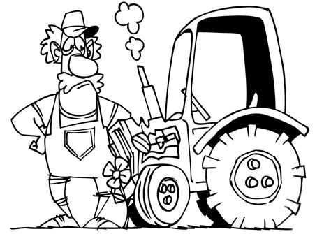 Traktor Do Wydruku Dla Dzieci Traktor Kolorowanka Darmowe