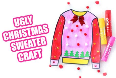 Kids Ugly Christmas Sweater Craft Made With Happy