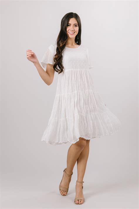 Hannah White In 2020 Modest Bridesmaid Dresses Modest Dresses Modest White Dress