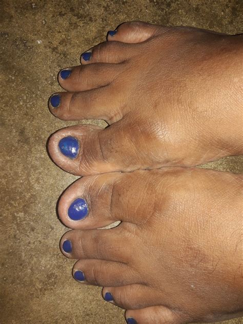 Sri Lankan Feet Sri Lankan Toes Short Toe Nails Blue Flickr