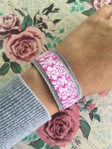 Fitbit Wrist Or Ankle Band Gray Floral Fitbit Band Flex Etsy Fitbit Bands Fitbit Wrist