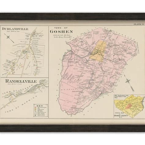 Cornwall New York 1903 Map Replica Or Genuine Original Etsy