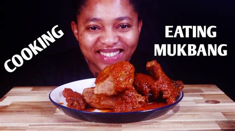 Cook And Eat Fried Chicken Stew With Moi Moi Mukbang Recipe