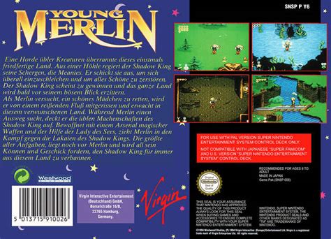 Young Merlin Boxarts For Nintendo Super Nes The Video Games Museum