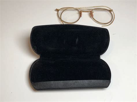 antique ao american optical ful vue 1 10 12k gf etched gold rim eyeglasses ebay