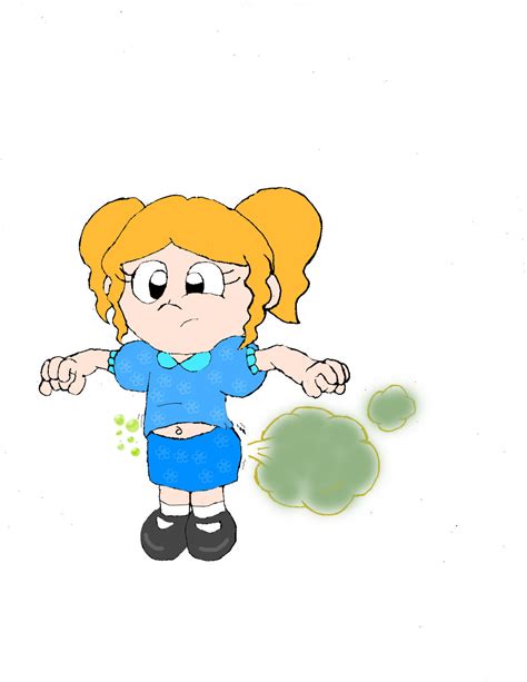 Little Girl Farting Cartoon Clip Art Library