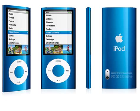 Apple Ipod Nano 5th Generation Digital Mp3 Player Radio Blue 8gb