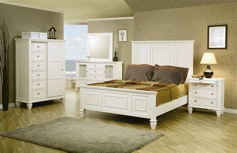 Bobek Standard Bedroom Set White Wood Bedroom Furniture Wood Bedroom