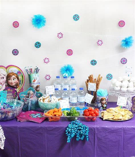 Looking for kids birthday party food ideas that pop, but don't require 15 types of fondant and an ice carver? How to Throw the Ultimate Budget Friendly FROZEN Birthday ...