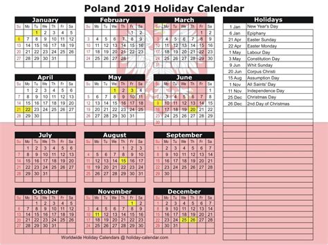 Check 2019 holidays dates in malaysia for tahun baru, tahun baru cina, good friday, hari pekerja, hari wesak, pesta kaamatan (pesta menuai) and hari raya puasa. 2019 Public Holidays Poland | Qualads