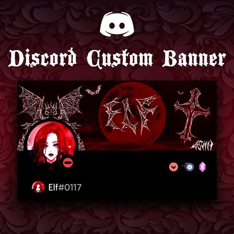 Red Vampire Customandpersonalized Discord Banner 680x240 High Quality Etsy