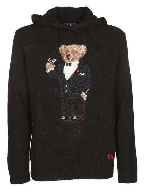 5 rated 5 stars out of 5 (4) Polo Ralph Lauren Martini Bear Hoodie In Black | ModeSens