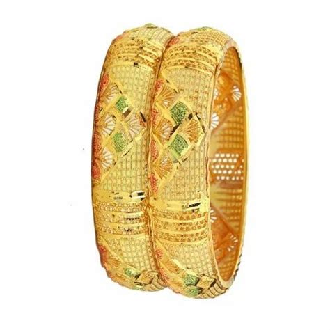 Brass Party Wear Ladies Designer Gold Plated Bangles At Rs 100set In Rajkot