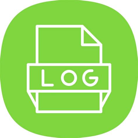 Log File Format Icon 16902888 Vector Art At Vecteezy