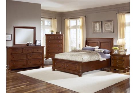 Reflections Queen Storage Bed With Sleigh Headboard By Vaughan Bassett