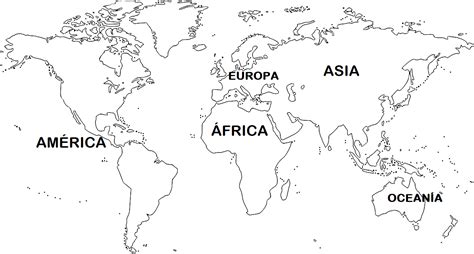 Mapa Continentes Mundi Para Imprimir Continents Colorir Dos Map Con