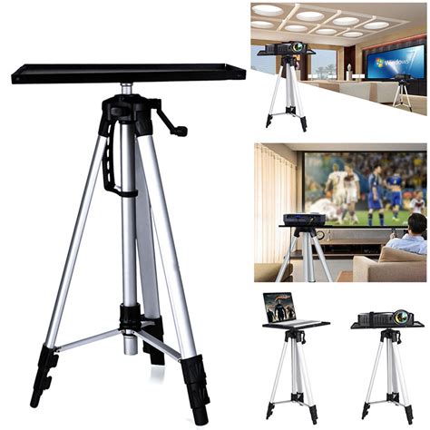 Projector Tripod Stand Aluminium Adjustable For Laptop With Tray 52
