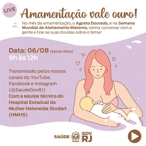 Semana Mundial De Aleitamento Materno Agosto Dourado 2021 RBLH Brasil