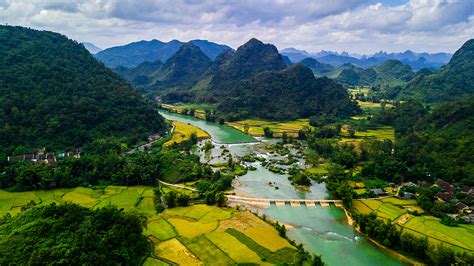 Pictures Vietnam Cao Bang Nature Mountain Fields Scenery 1920x1080