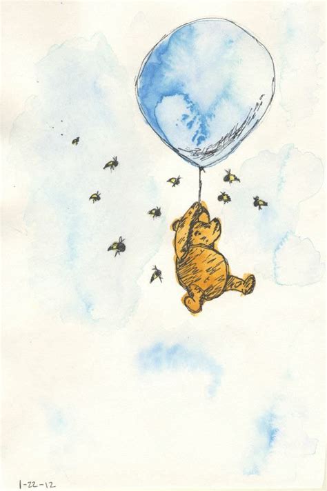 In the beginning stages, don't press down too hard. Classic Winnie The Pooh Drawing at GetDrawings | Free download