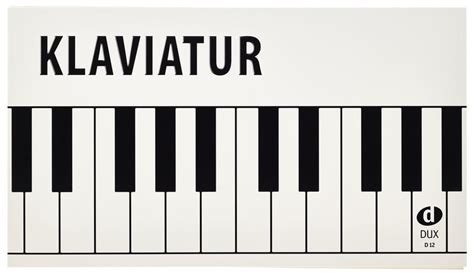 Französisch clavier, italienisch tastiera, älter auch tastatura; Edition Dux Klaviatur/Keyboard - Musikhaus Thomann