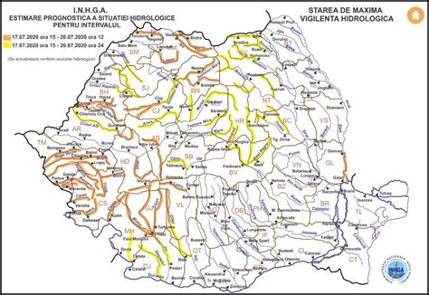 Muntii, dealuri, podisuri, depresiuni, campii, rauri etc. Rauri Harta Hidrografica A Romaniei