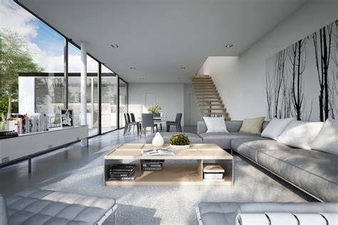 Modern Living Rooms With Cool Clean Lines