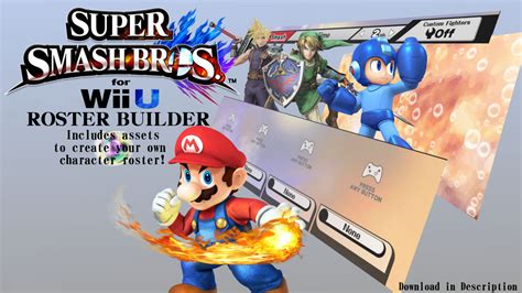 Super Smash Bros For Wii U Roster Builder 10 By Connorrentz On Deviantart