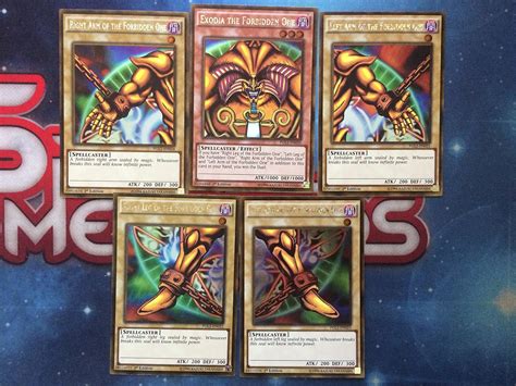 Amazon Konami Yugioh Exodia The Forbidden One Full Card Set