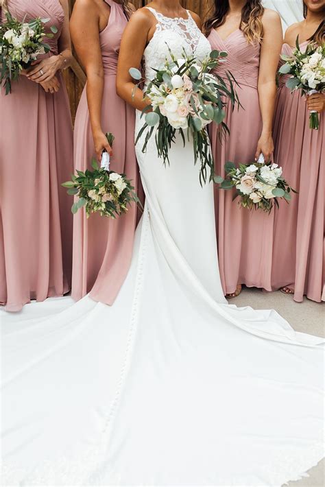 Dusty Rose Wedding Dress Kasey Guthrie